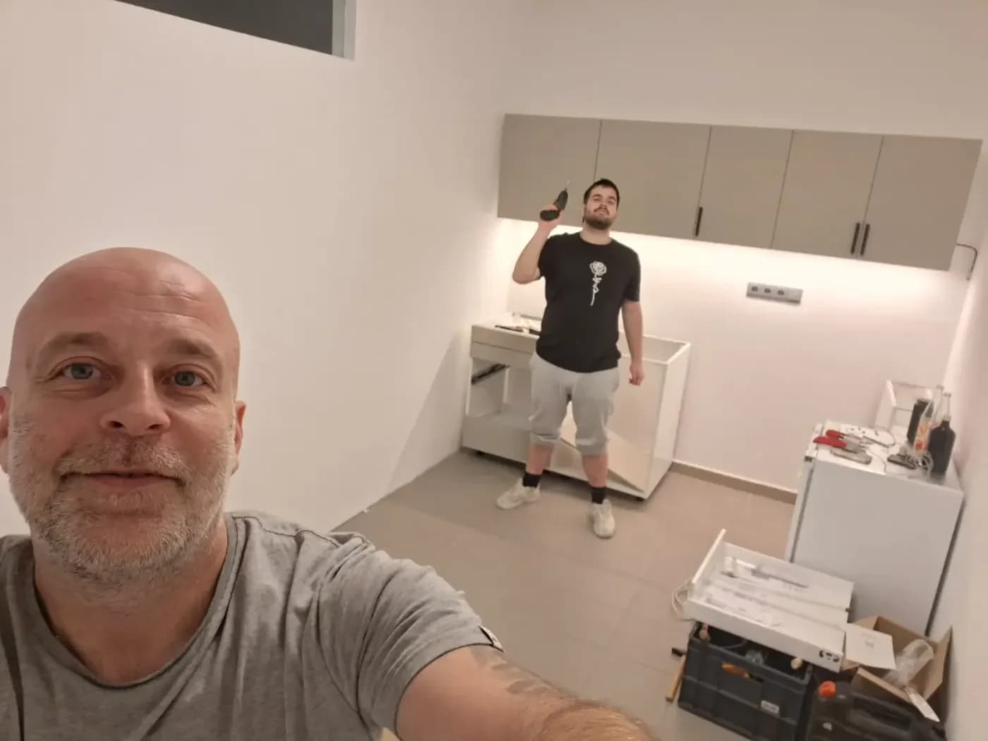 Montáž kuchyňské linky na místě